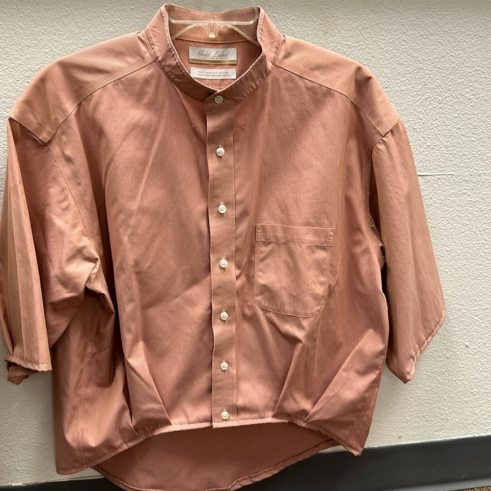 Custom shirt made from men’s dress shirt